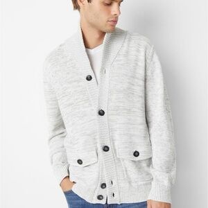 New GUESS Men's Troy Marled Shawl Cardigan SZ S